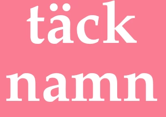 Synonym täcknamn