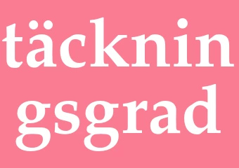 Synonym täckningsgrad
