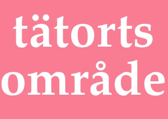 Synonym tätortsområde