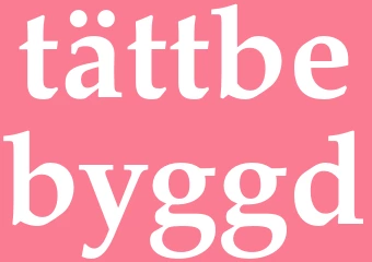 Synonym tättbebyggd