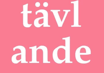 Synonym tävlande