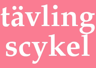 Synonym tävlingscykel