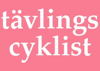 Synonym tävlingscyklist