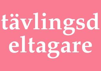 Synonym tävlingsdeltagare