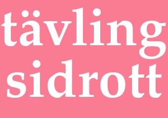 Synonym tävlingsidrott