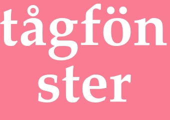 Synonym tågfönster