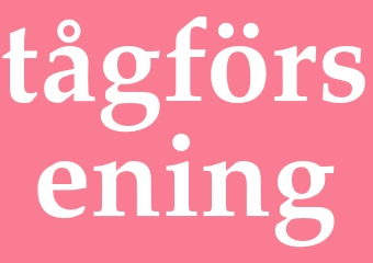 Synonym tågförsening