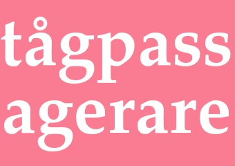 Synonym tågpassagerare