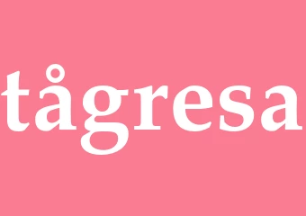 Synonym tågresa