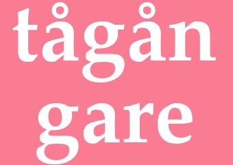 Synonym tågångare