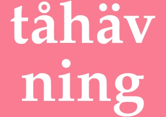 Synonym tåhävning