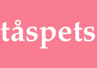 Synonym tåspets