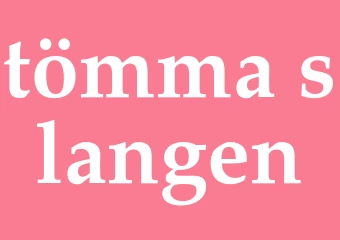Synonym tömma slangen