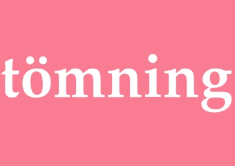 Synonym tömning