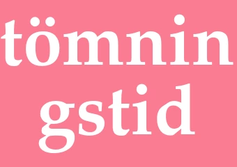 Synonym tömningstid