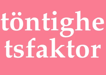 Synonym töntighetsfaktor