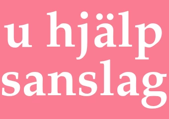 Synonym u-hjälpsanslag