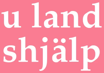 Synonym u-landshjälp