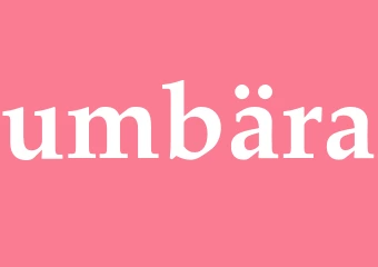 Synonym umbära