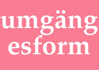 Synonym umgängesform