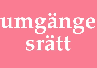 Synonym umgängesrätt