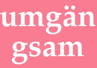 Synonym umgängsam