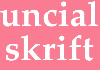 Synonym uncialskrift