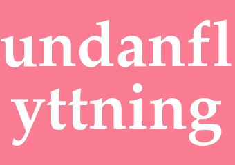 Synonym undanflyttning