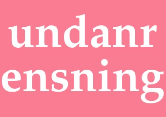 Synonym undanrensning