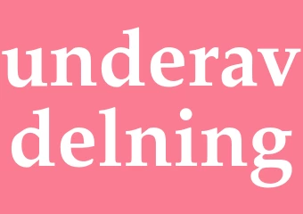 Synonym underavdelning