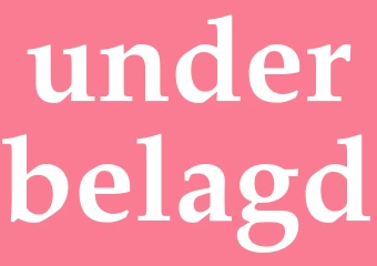 Synonym underbelagd