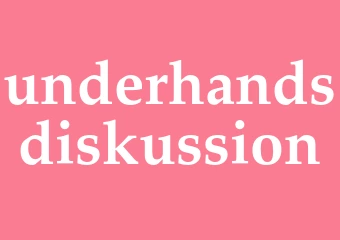 Synonym underhandsdiskussion