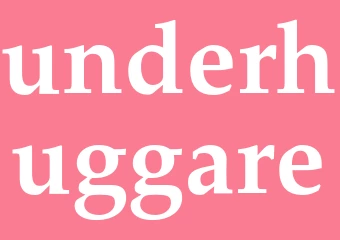 Synonym underhuggare