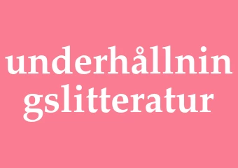 Synonym underhållningslitteratur