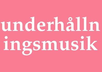 Synonym underhållningsmusik