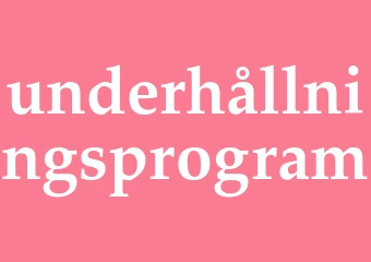 Synonym underhållningsprogram