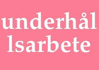 Synonym underhållsarbete
