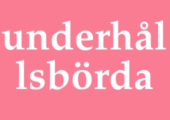 Synonym underhållsbörda