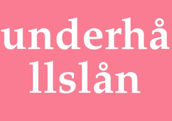 Synonym underhållslån
