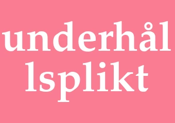 Synonym underhållsplikt