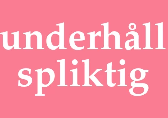 Synonym underhållspliktig