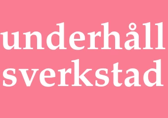 Synonym underhållsverkstad