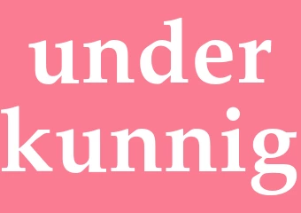 Synonym underkunnig