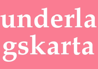 Synonym underlagskarta