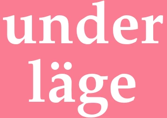 Synonym underläge