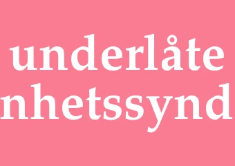 Synonym underlåtenhetssynd
