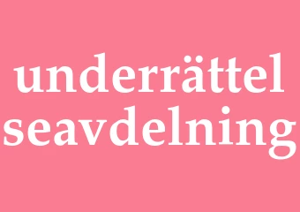 Synonym underrättelseavdelning