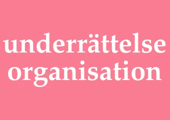 Synonym underrättelseorganisation