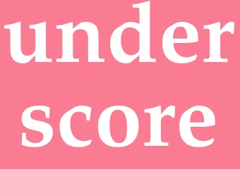 Synonym underscore