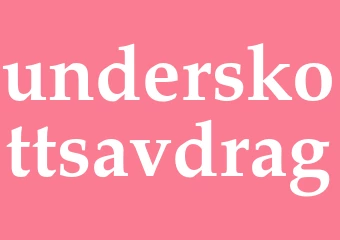 Synonym underskottsavdrag